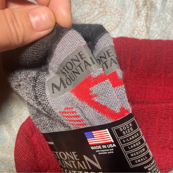 4pc Lot Merino Socks Irregulars (+Coolmax?) by Stone Mountain, SamSox, Rei Co-Op - Picture 4 of 11